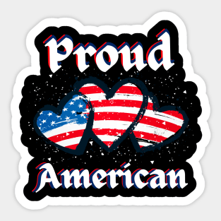 Proud American Presidential Election 2024 Patriotic Citizen Sticker